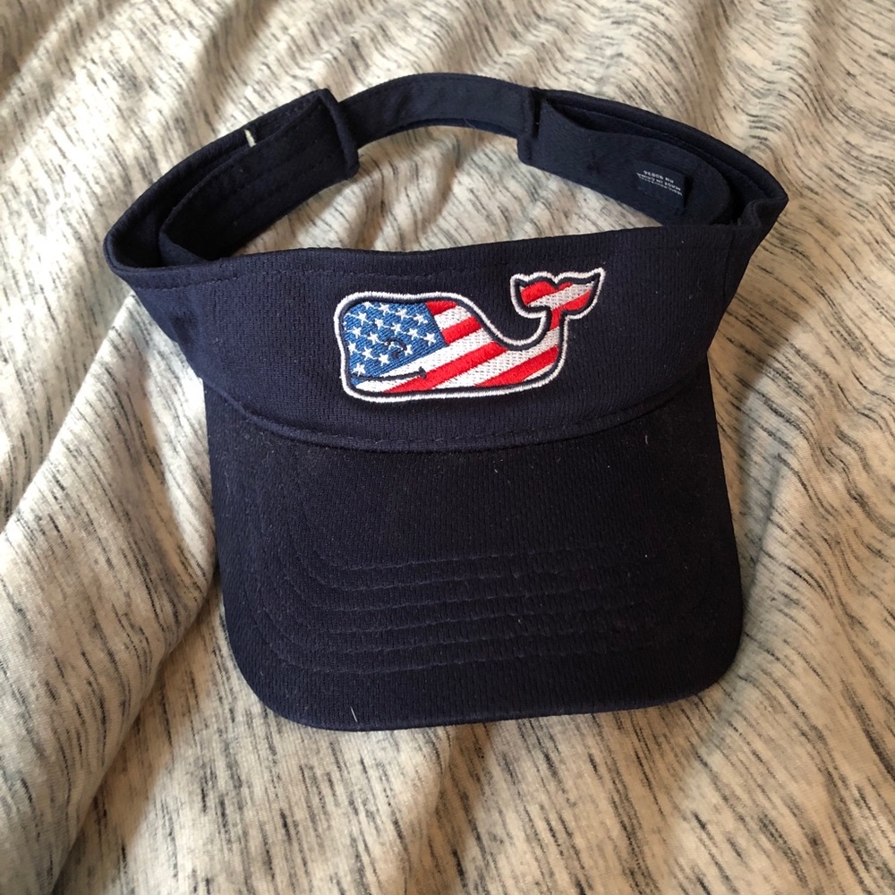 Navy Blue American Flag Visor